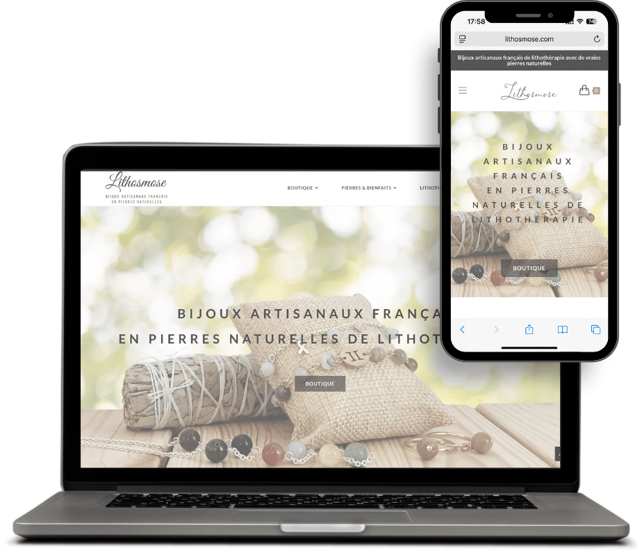 Nos références : site ecommerce pour la vente de bijoux en ligne - Tacy Consulting