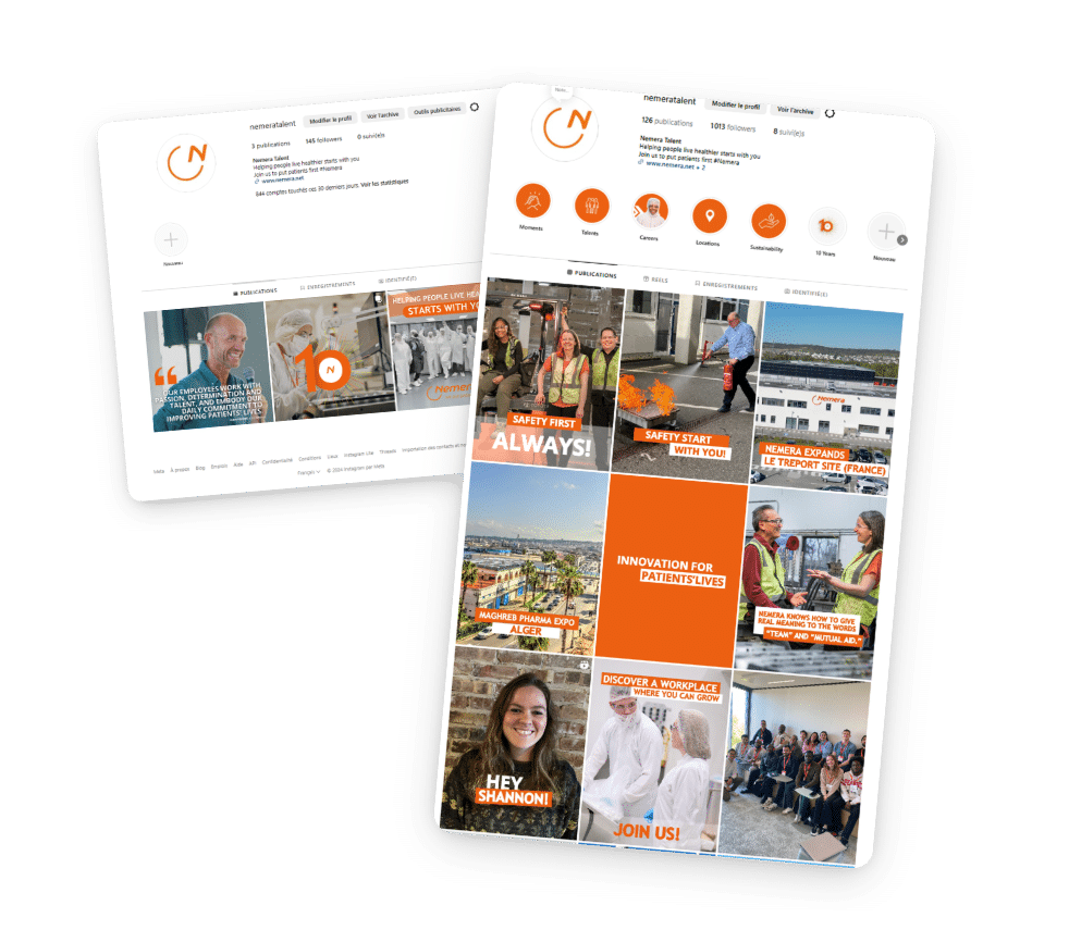 Nos références : stratégie social media & content marketing - Nemera Tacy Consulting